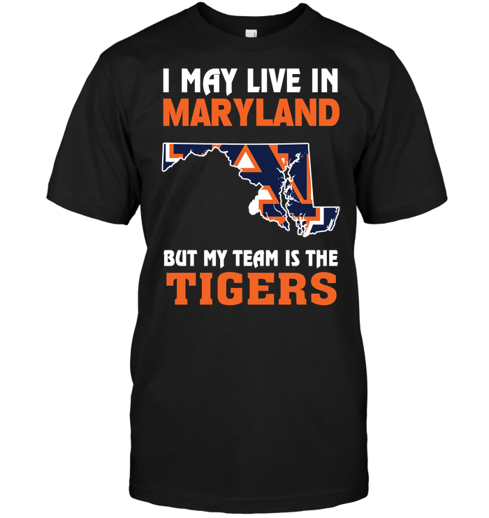 Auburn Tigers "i May Live In Texas" T-Shirt